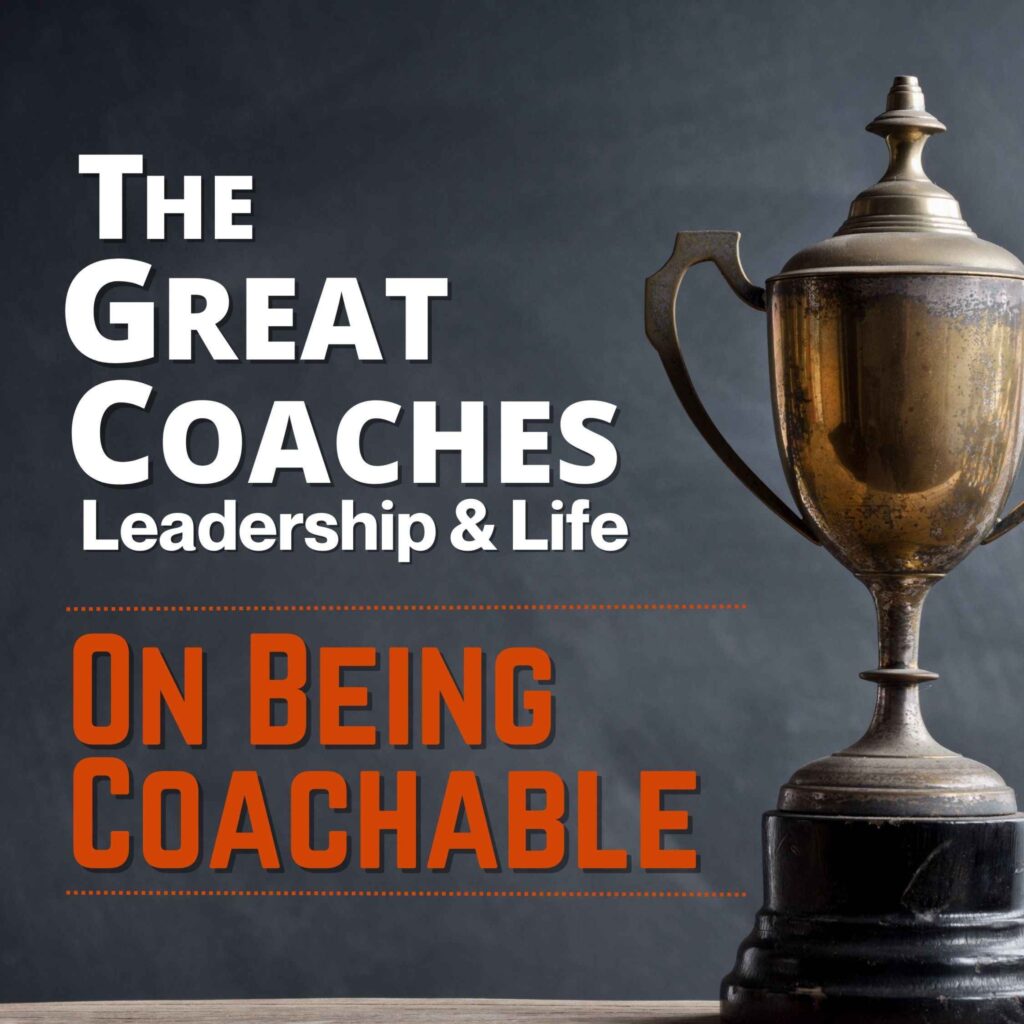 Being Coachable