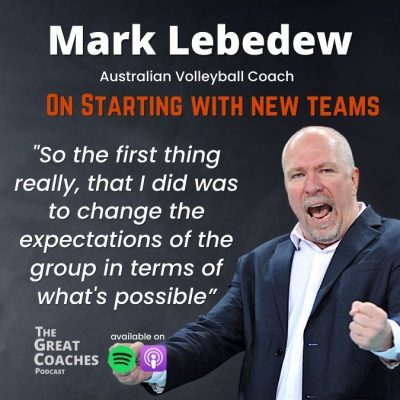 New Teams Mark Lebedew