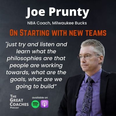 New Teams Joe Prunty